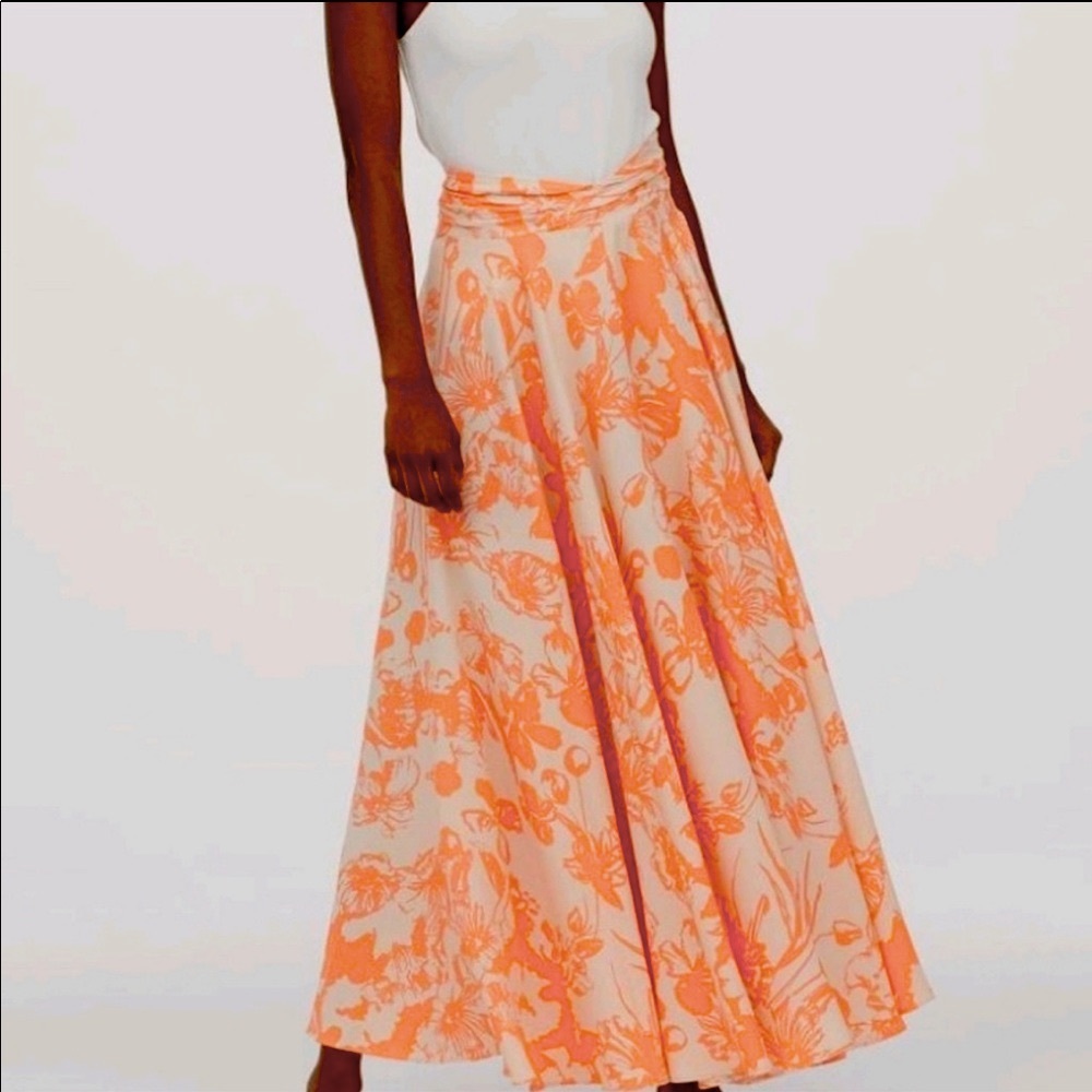H&M Floral Circle Skirt
